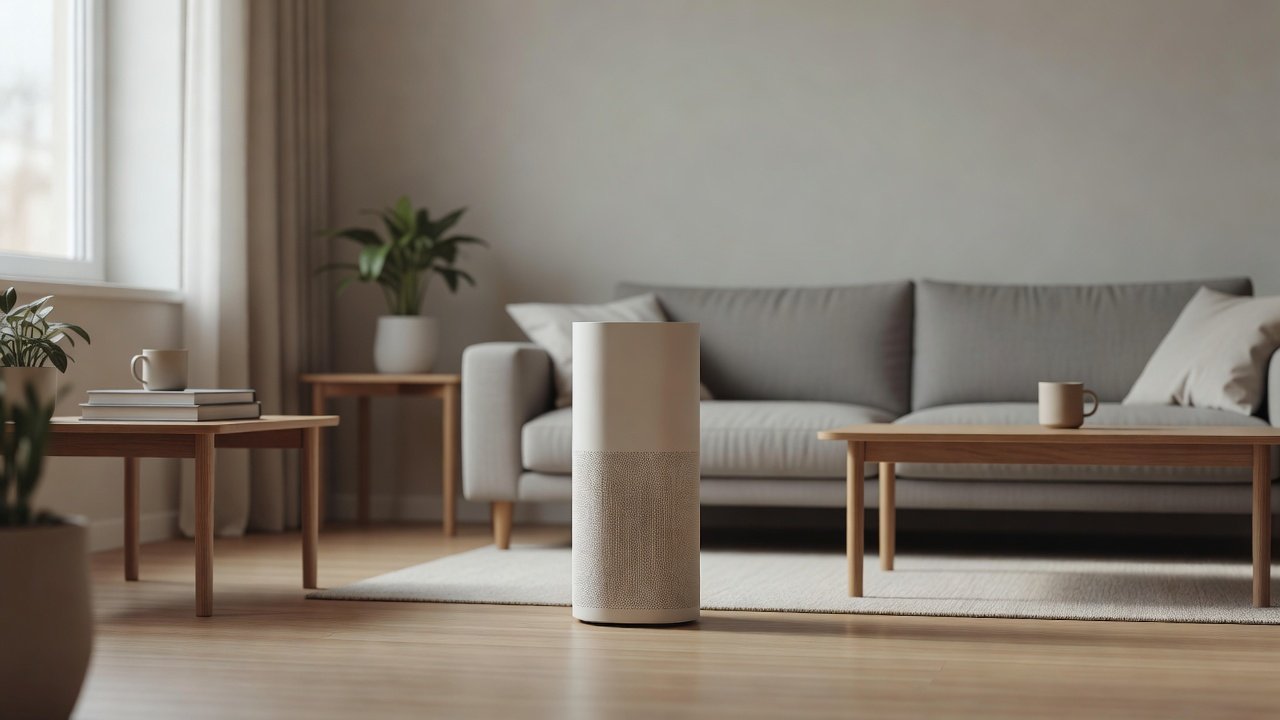 Air purifier in a home interior, air purifier causing headaches