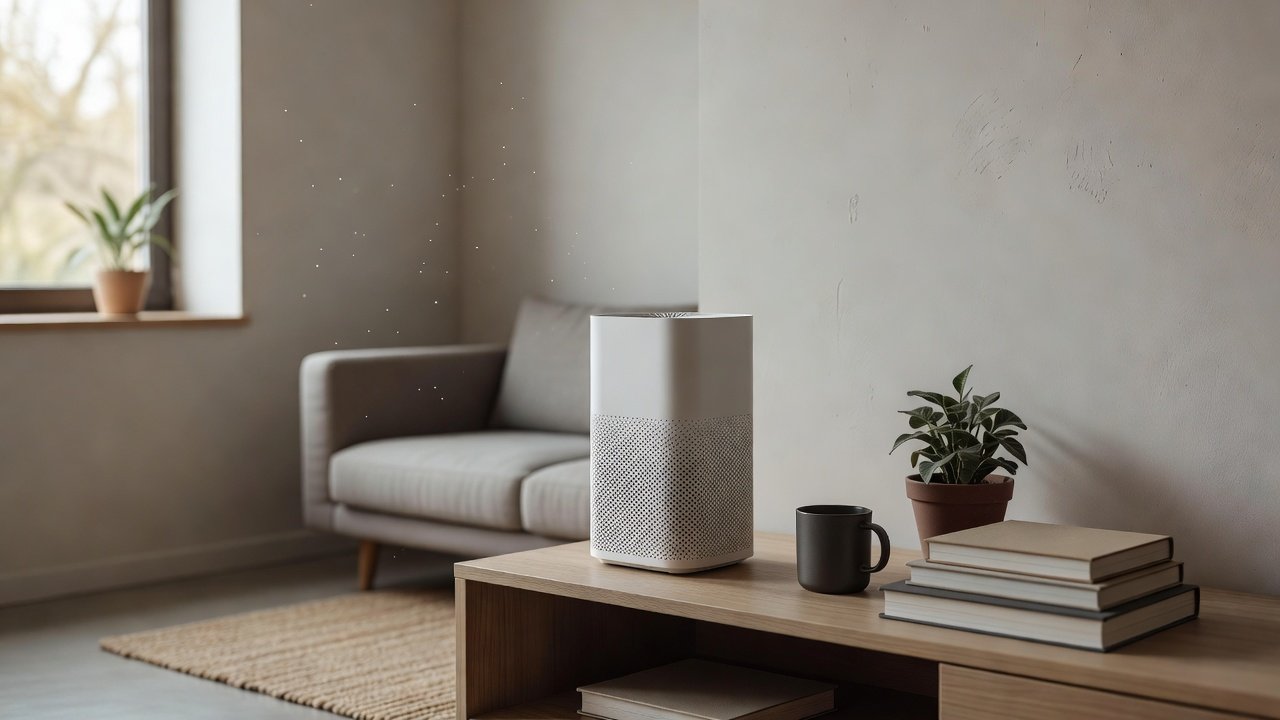 Air purifier in a home interior, air purifier maintenance cost