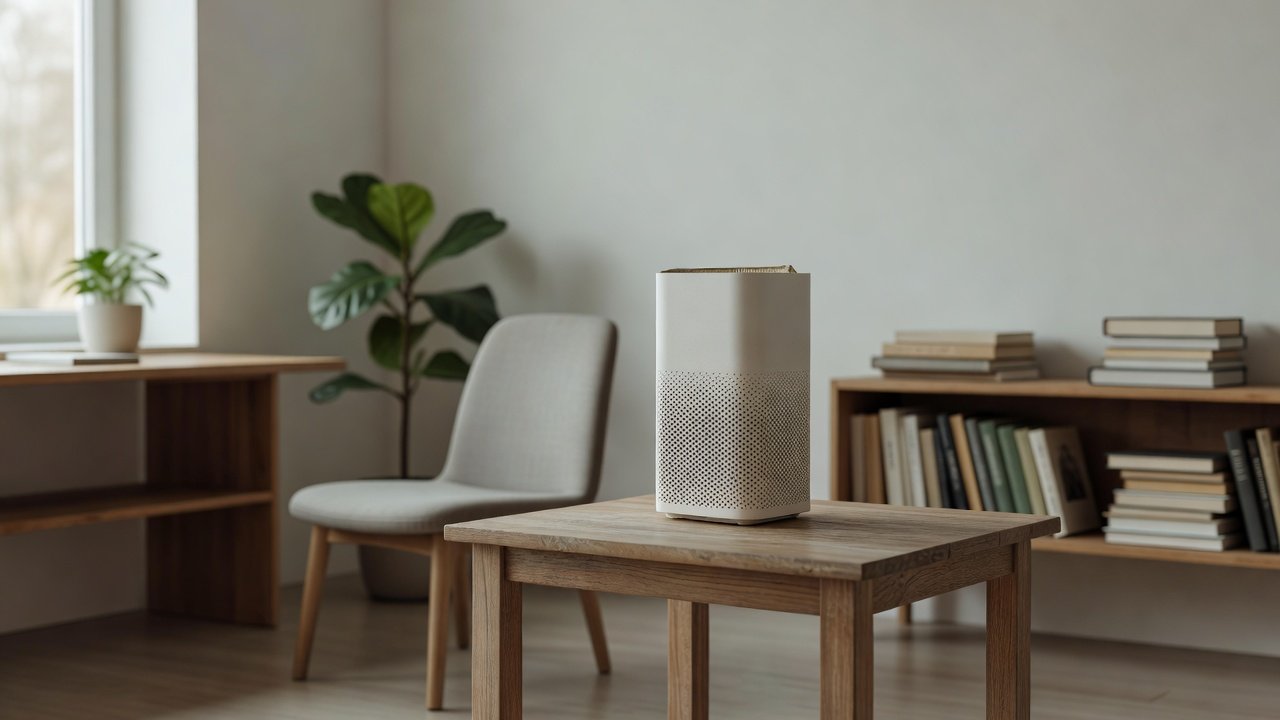 Air purifier in a home interior, air purifier mold filter issues