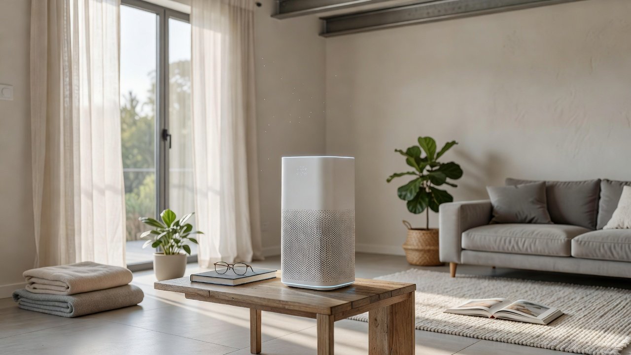 Air purifier in a home interior, air purifiers for apartments compared with air purifiers for houses