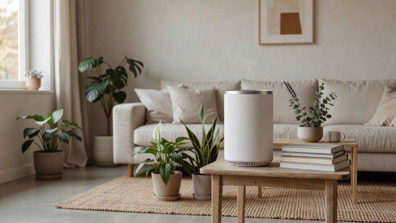 Air purifier in a home interior, air purifiers for vocs compared with air purifiers for odors