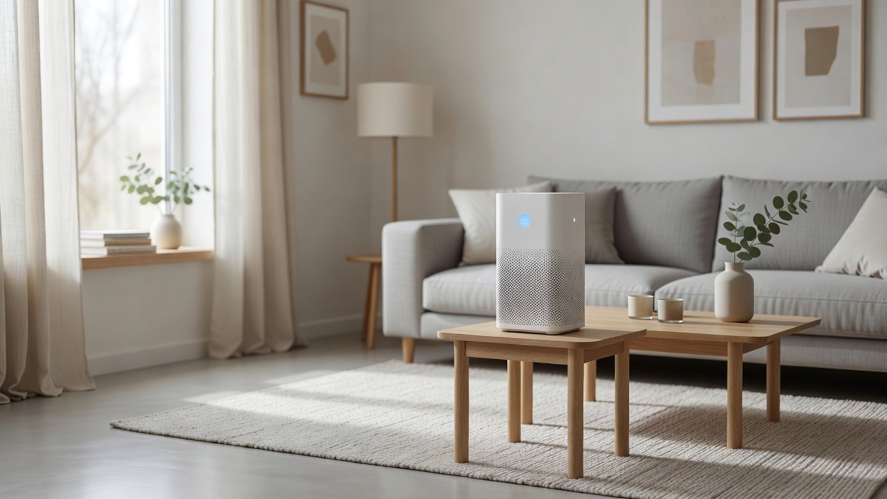 Air purifier in a home interior, air purifiers with filter subscription services compared with one time purchases