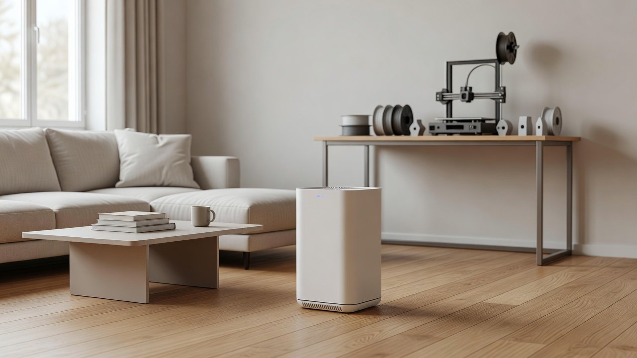Air purifier in a home interior, best air purifier for 3d printing