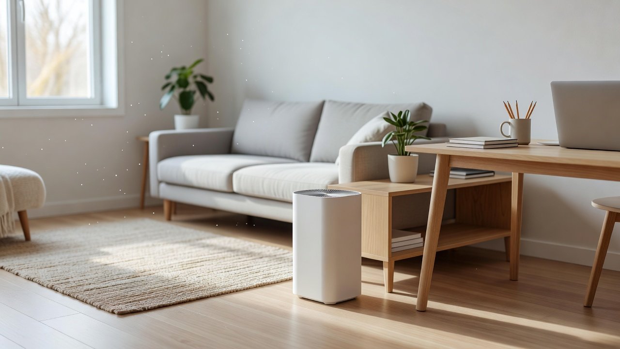 Air purifier in a home interior, best air purifier for nail salon