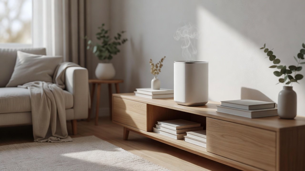Air purifier in a home interior, best air purifier with scent