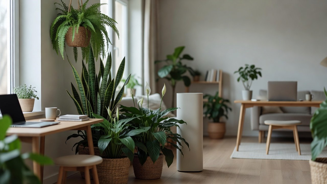 Air purifier in a home interior, best plant air purifier