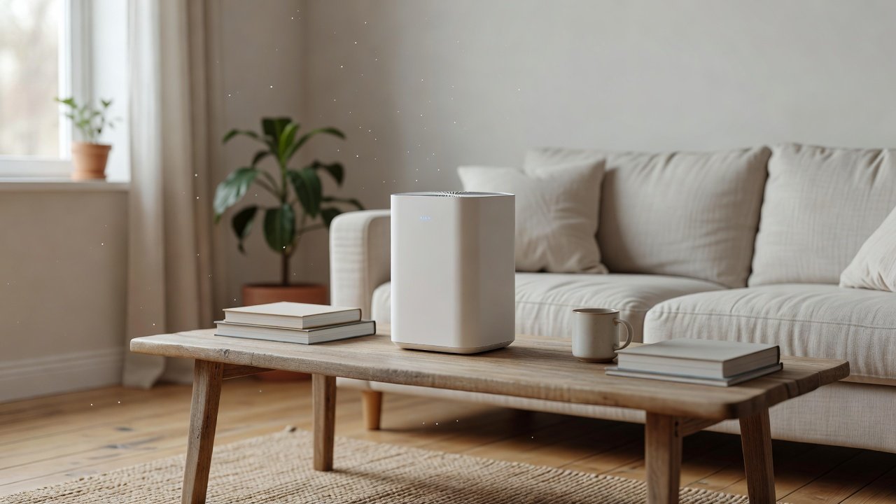 Air purifier in a home interior, can air purifiers help with acne