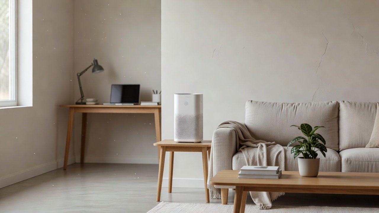 Air purifier in a home interior, can air purifiers help with asthma and garages