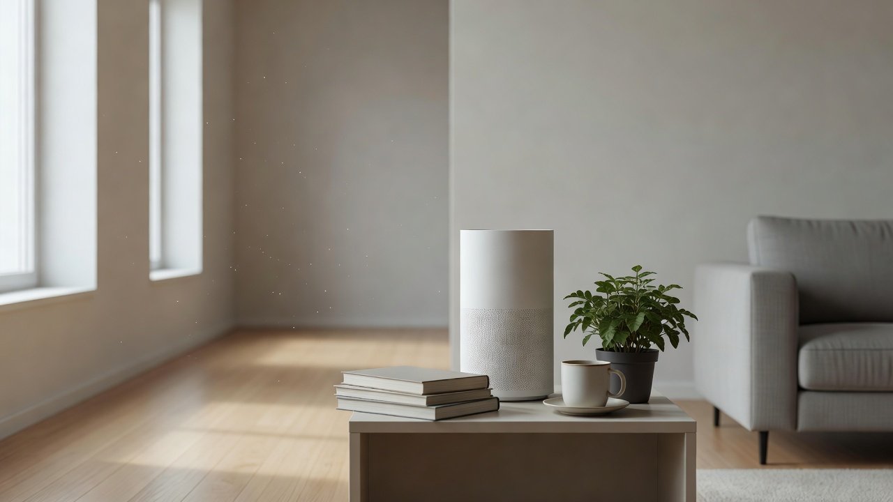 Air purifier in a home interior, can indoor air quality make you sick