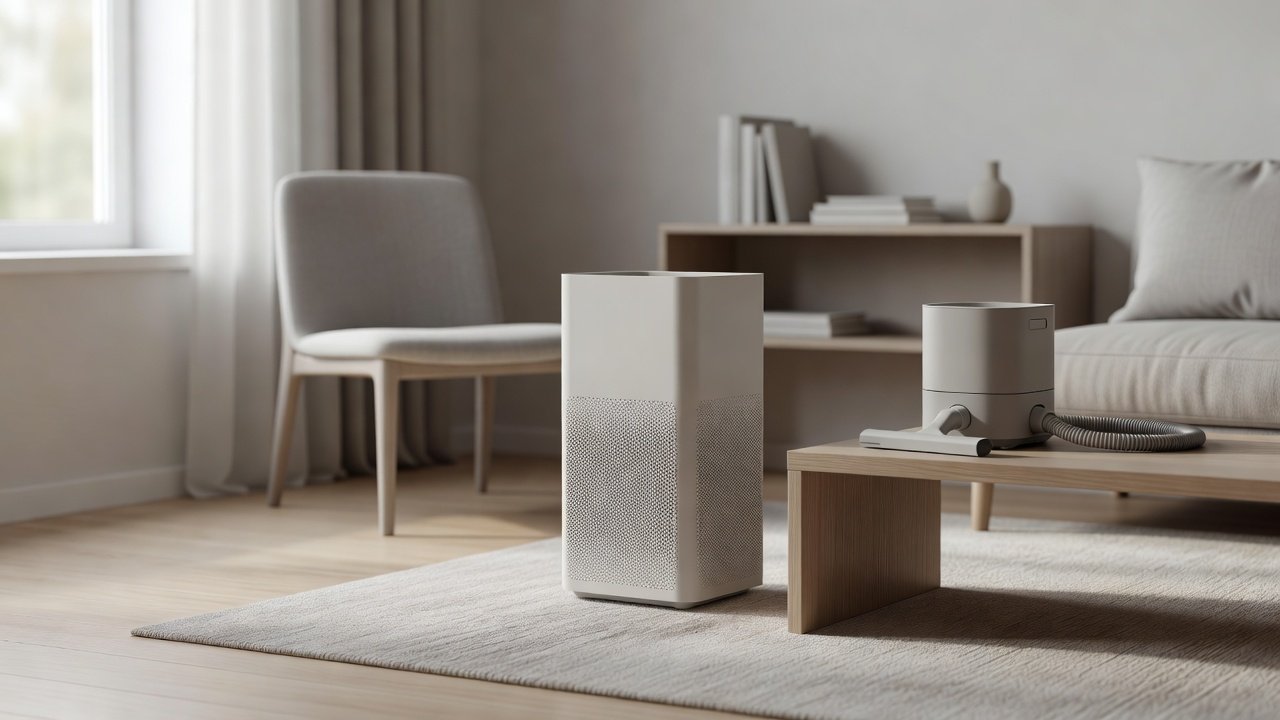 Air purifier in a home interior, can you use a steam cleaner on an air purifier