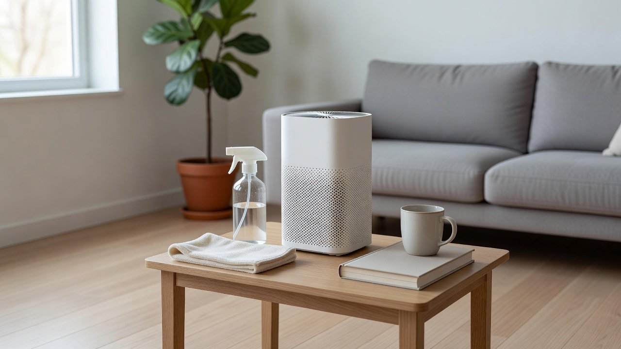Air purifier in a home interior, can you use rubbing alcohol to clean an air purifier