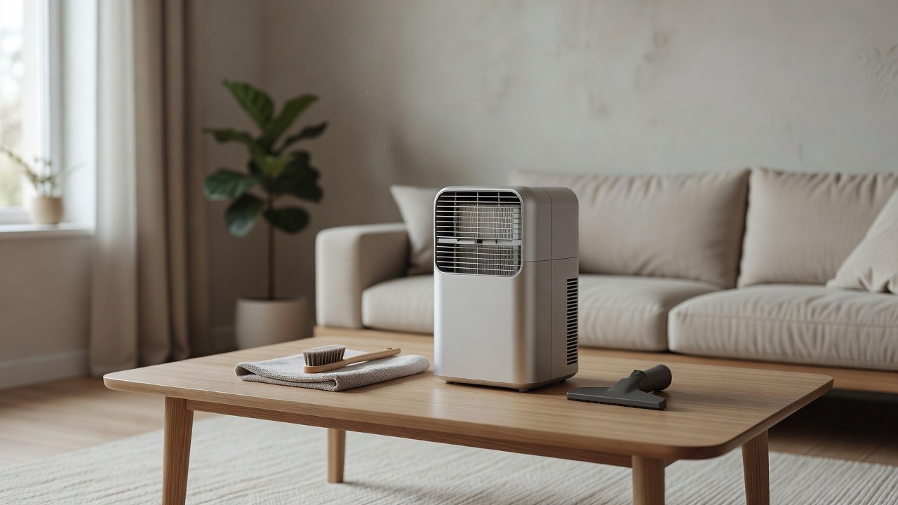 Air purifier in a home interior, how to clean an air purifier in a car