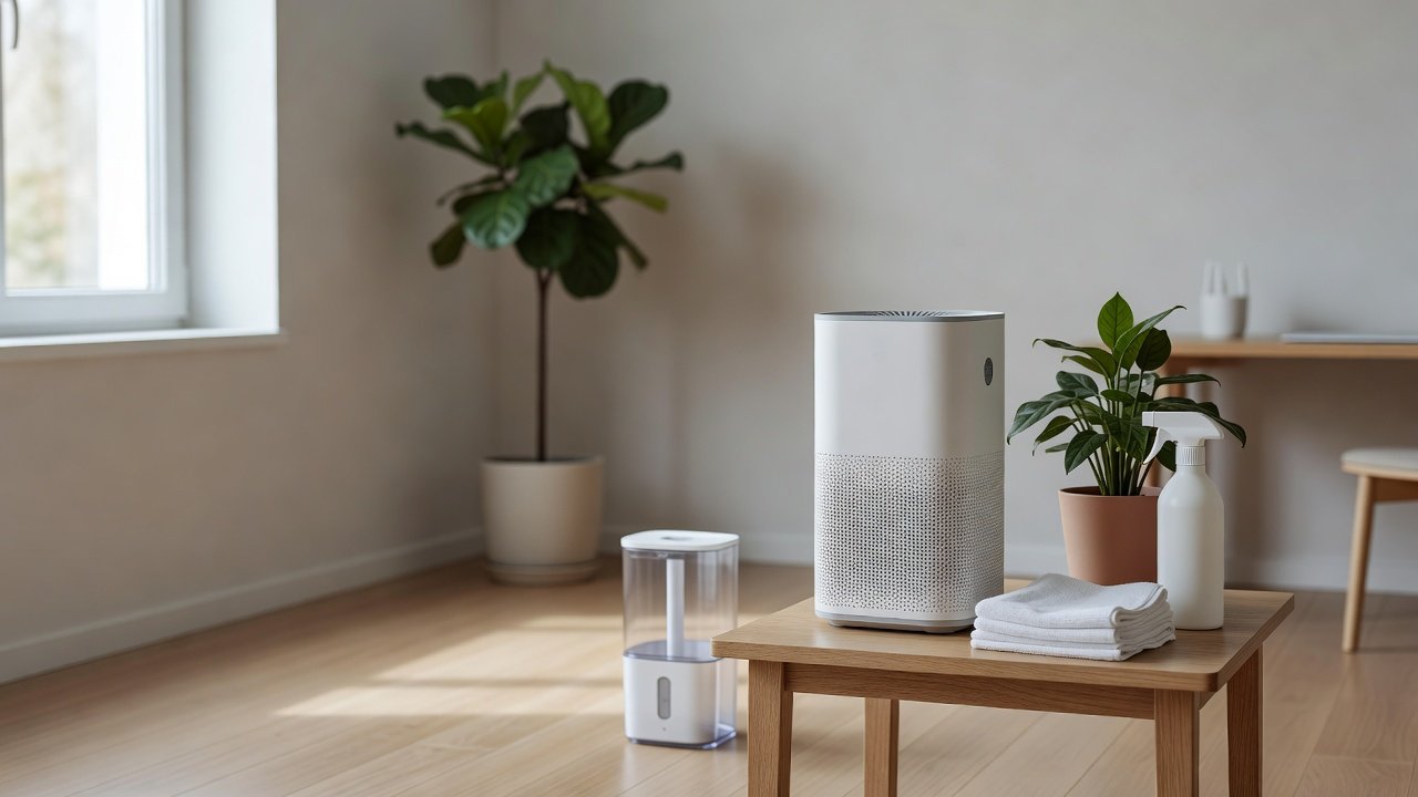 Air purifier in a home interior, how to prevent mold buildup in air purifiers