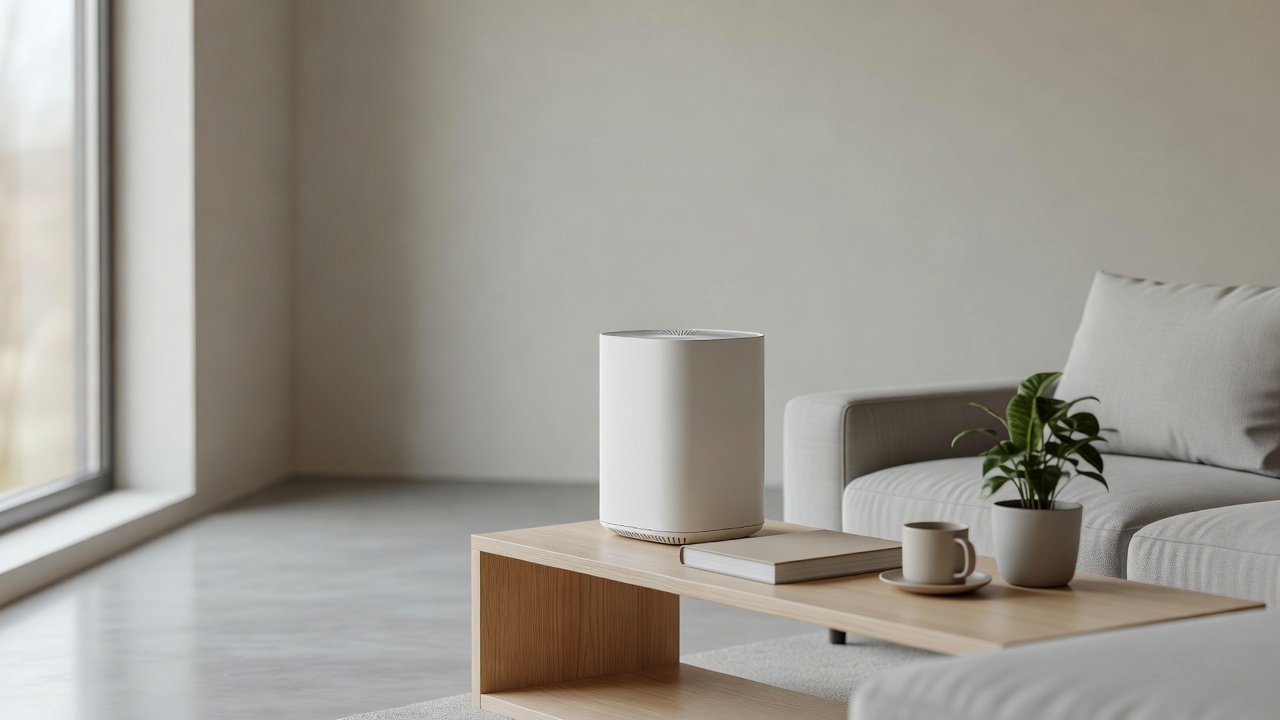 Air purifier in a home interior, how to reduce air purifier noise