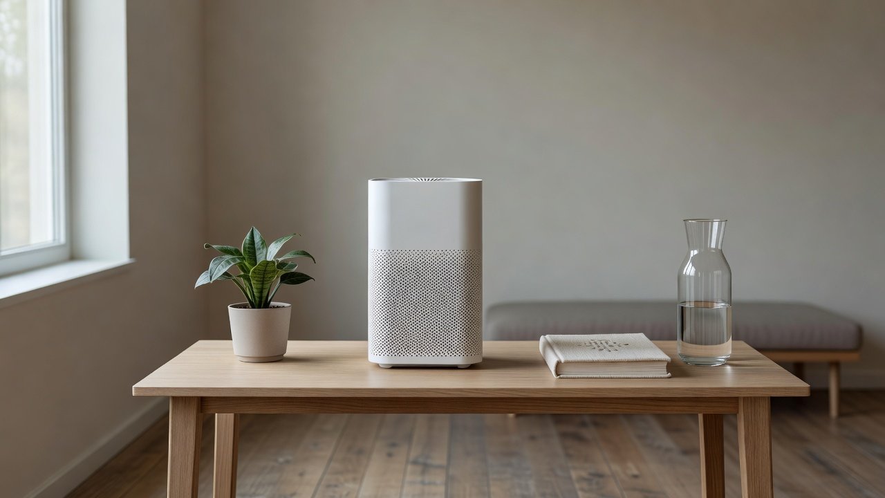 Air purifier in a home interior, how to remove static buildup from an air purifier