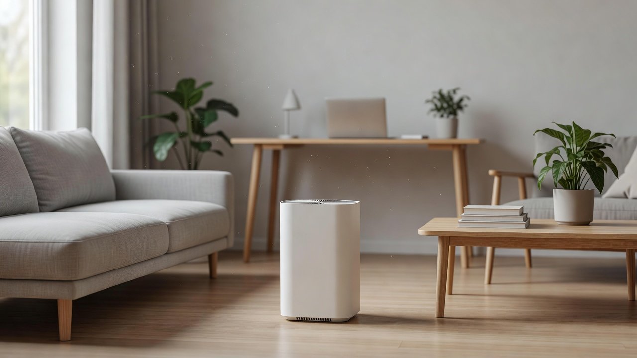 Air purifier in a home interior, what do air purifiers clean