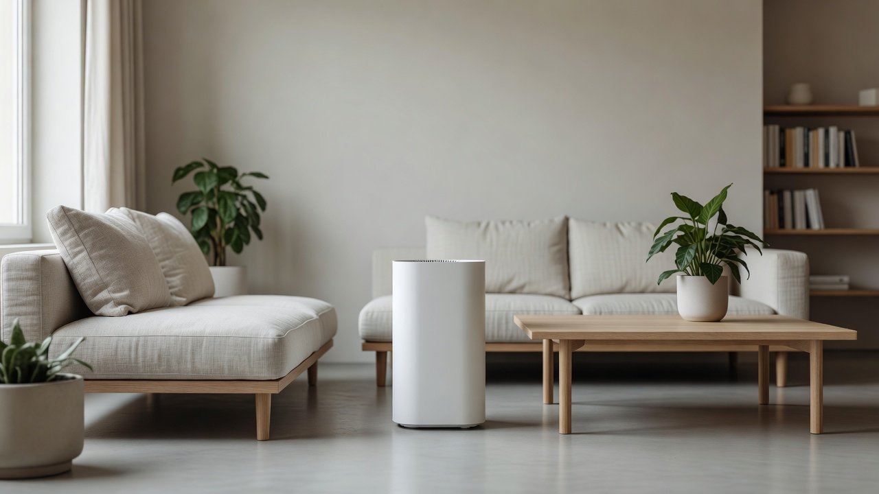 Air purifier in a home interior, what is considered good indoor air quality