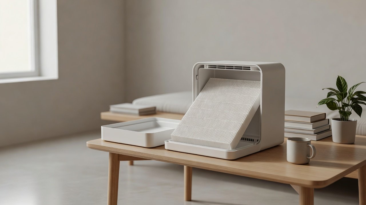 Air purifier in a home interior, what is the best way to dry a cleaned air filter