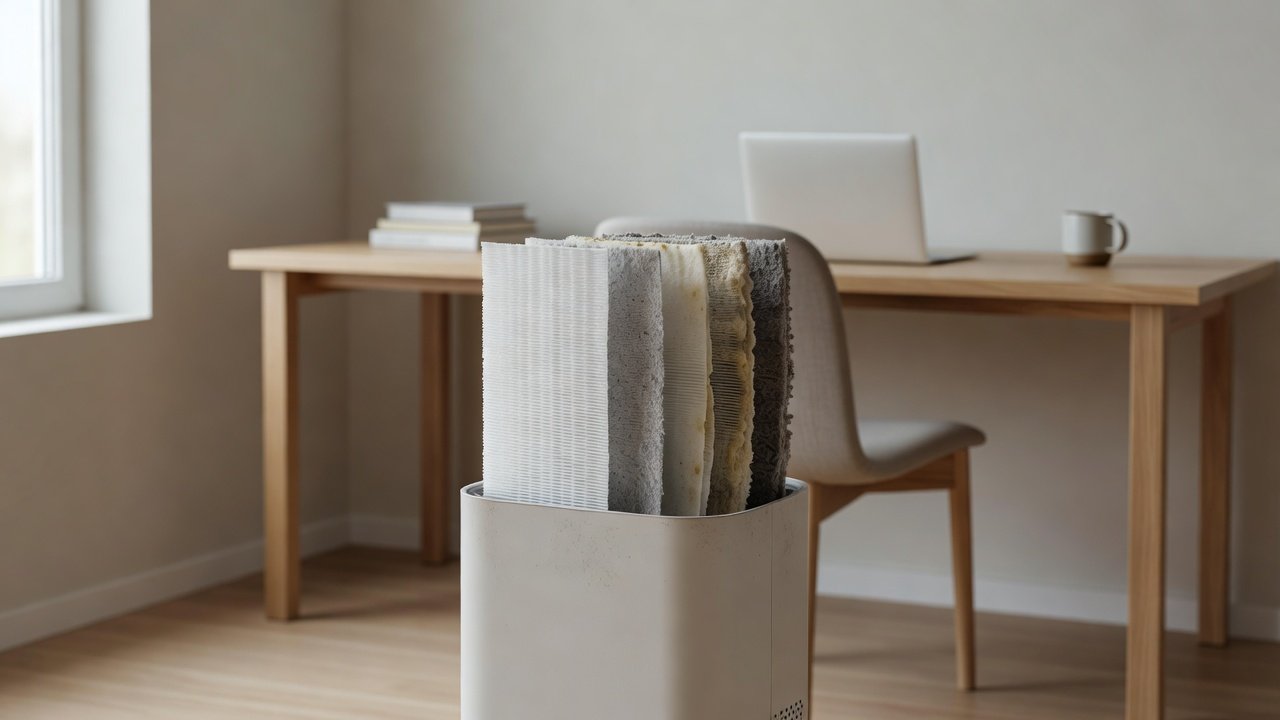 Air purifier in a home interior, what is the lifespan of an air purifier filter