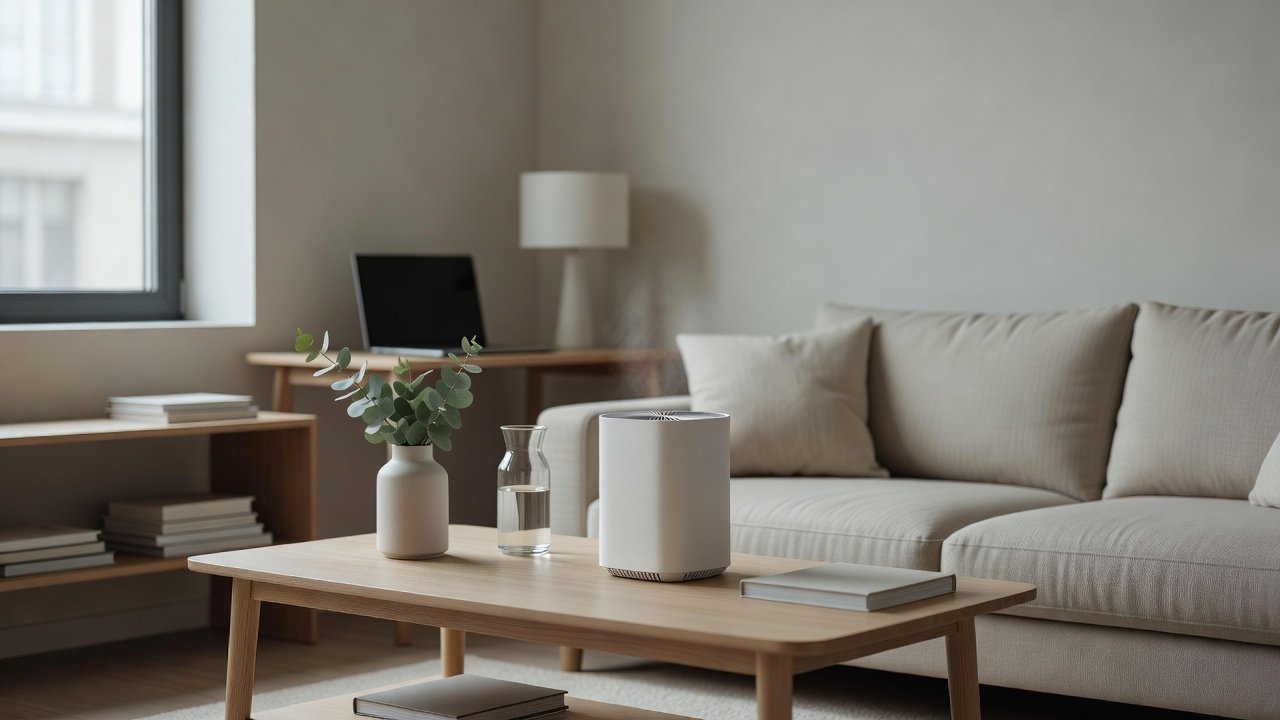 Air purifier in a home interior, why is air purifier emitting a sweet smell